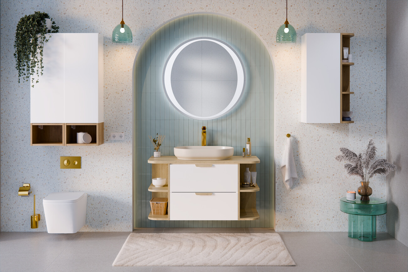 aster white koupelnový nábytek bílý